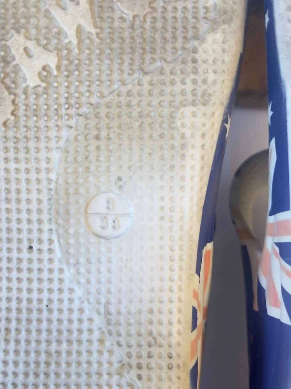 Dawgs Navy Blue and White Kids Slip-On Sandals with Star & Flag Prints